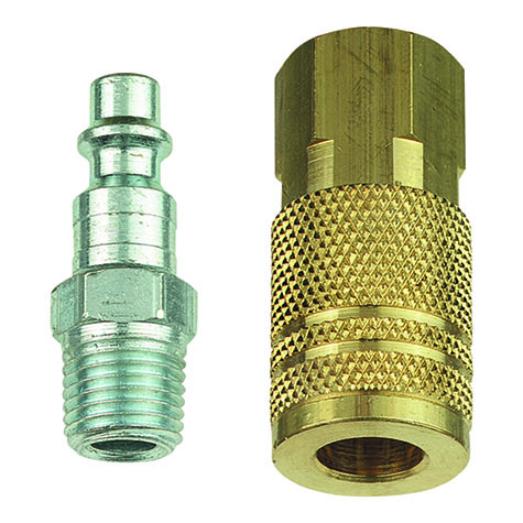 Tru-Flate 1/4in I/M Design x 1/4in NPT Mixed Plug/Coupler Set product photo