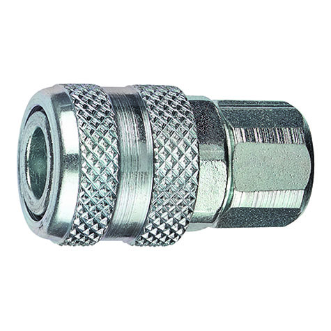 Tru-Flate 1/4in A Design  x 1/4in FNPT Steel Coupler product photo