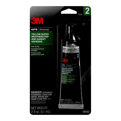 3M Weatherstrip and Gasket Adhesive Yellow - 2 Fl. Oz. product photo