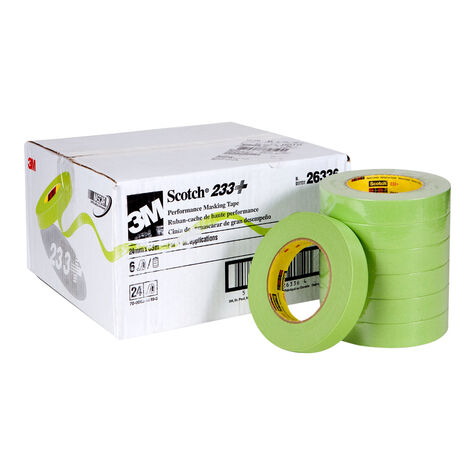 3M Green 1in Masking Tape - 6 Pk product photo