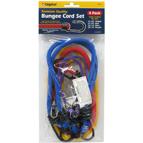 CargoLoc 6 Piece Bungee Cords Assortment product photo