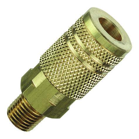 Amflo 1/4" I/M Design  x 1/4" MNPT Brass Coupler product photo