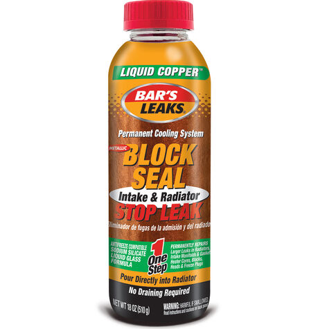 Bar's Leaks Block Seal Liquid Copper Intake & Radiator Stop Leak  -  18 oz. product photo