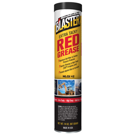 B'laster Extra-Tacky Red Grease - 14 oz. product photo