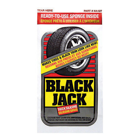 Blue Magic Black Jack Tire Shine Towelette - Single Pack product photo