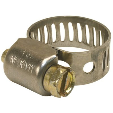 Breeze Mini Hose Clamp, 7/32 in. to 5/8 in. Range, Zinc-Plated Steel Hex - 10 Count product photo