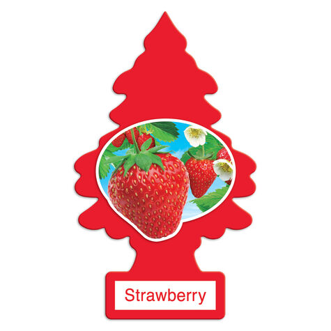 Little Trees X-Tra Strength Car Air Freshener - Strawberry - 1 Pack product photo