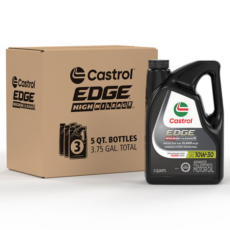 Castrol SAE 10W-30 Edge High Mileage - 5 Quart product photo