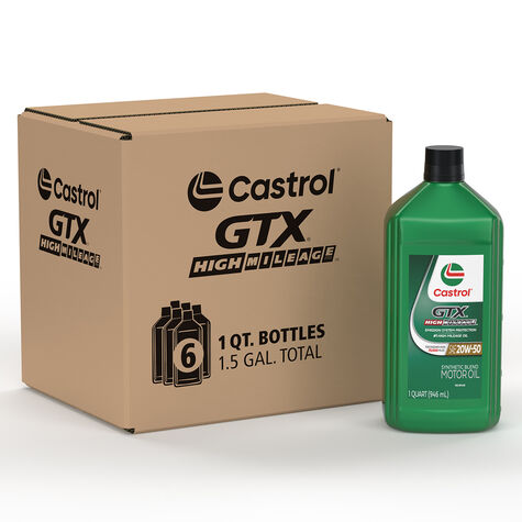 Castrol SAE 20W-50 GTX High Mileage - 1 Quart product photo