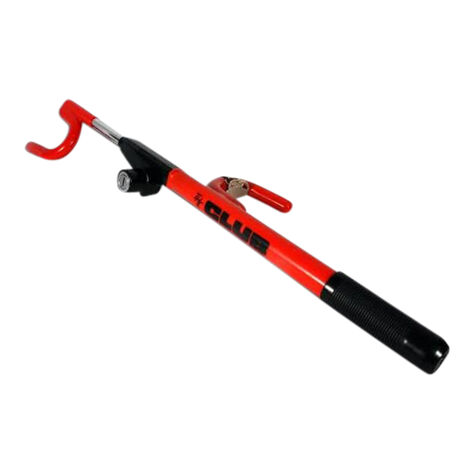 The Club 1000 Original Club Steering Wheel Lock, Red product photo