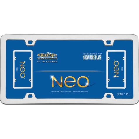 Cruiser Accessories Neo License Plate Frame, Chrome product photo