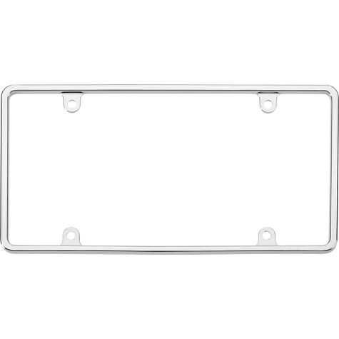 Cruiser Accessories Slim Rim License Plate Frame, Chrome product photo