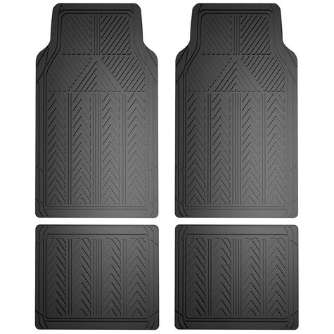 Custom Accessories Rubber Interior Floor Mats, Black - 4 PC product photo