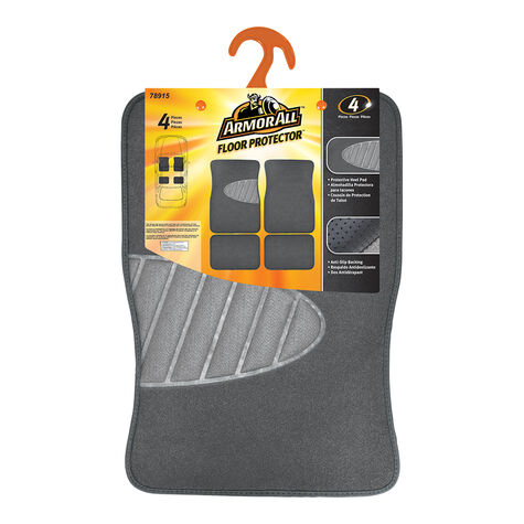 Armor All Carpet w/ Heal Pad Floor Mats, Tan - 4 PC product photo