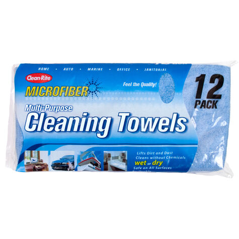 Detailers Choice 14" x 14" Blue Microfiber Cleaning Cloths
 product photo