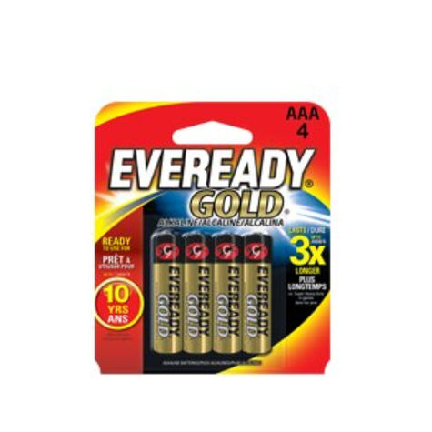 ENERGIZER EVEREADY GOLD AAA CELL A92BP-4 product photo