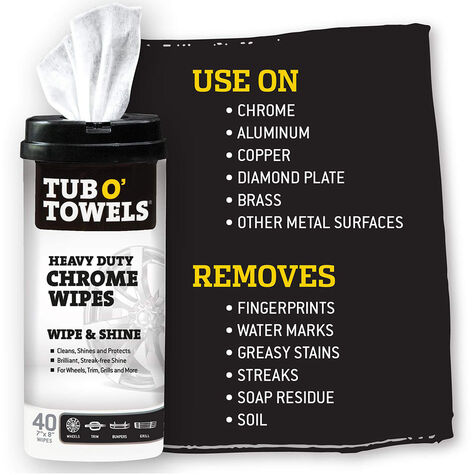 Tub O' Towels Chrome, 40 Count - .75 lbs. product photo