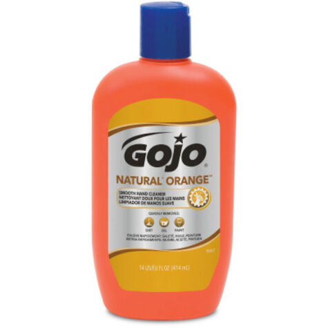 GOJO NATURAL* ORANGE  Smooth Hand Cleaner - 14 fl. oz. product photo