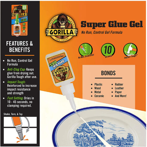 Gorilla Super Glue Gel - 15 g. product photo