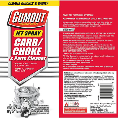 Gumout Carb/Choke Cleaner Jet Spray - 14 oz. product photo