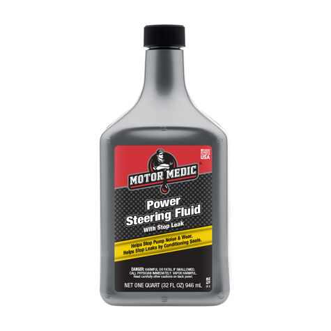 Motor Medic Universal Power Steering Fluid with Stop Leak - Quart product photo