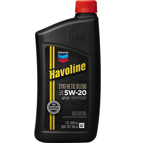 HAVOLINE Synthetic Blend Motor Oil SAE 5W-20 - Quart product photo