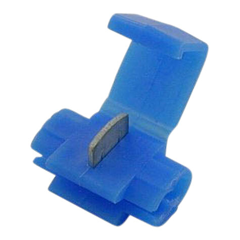 JT&T Products 18-14 AWG Mid-Line Tap Connectors, Blue, w/stop, Qty 6 product photo