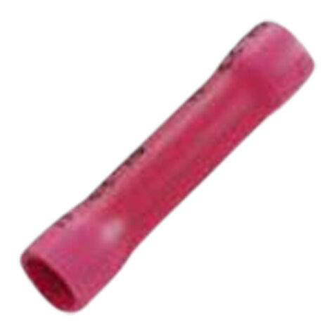 JT&T Products Butt Connectors, Vinyl Insulated, 22-18 AWG Red, Qty 100 product photo