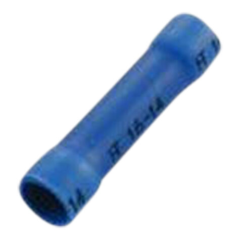 JT&T Products Butt Connectors, Vinyl Insulated, 16-14 AWG Blue, Qty 20 product photo