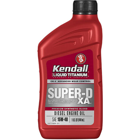 Kendall Super-D XA SAE 15W-40 - 1 Quart product photo