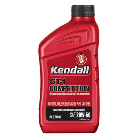 Kendall GT1 Competition SAE 20W-50 Motor Oil- Quart product photo