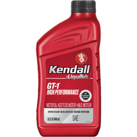 Kendall GT1 High Performance SAE 10W-30 Motor Oil - Quart product photo