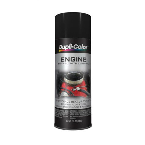 Dupli-Color Engine Spray Paint with Ceramic - Gloss Black - 12 oz. product photo