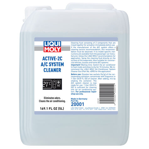 LIQUI MOLY Active-2P A/C System Cleaner 5 Liter (20001) with 10 Activation Concentrate Fragrance Packets product photo