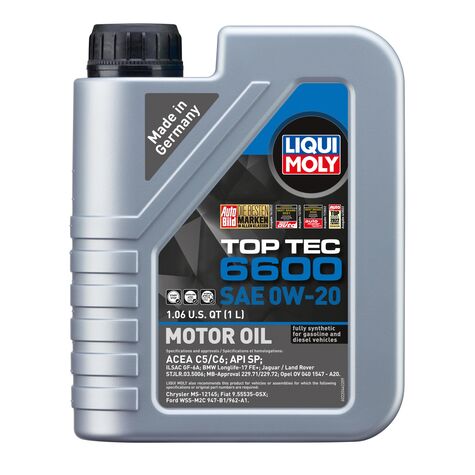 LIQUI MOLY Top Tec 6600 SAE 0W-20 - 1 Liter product photo