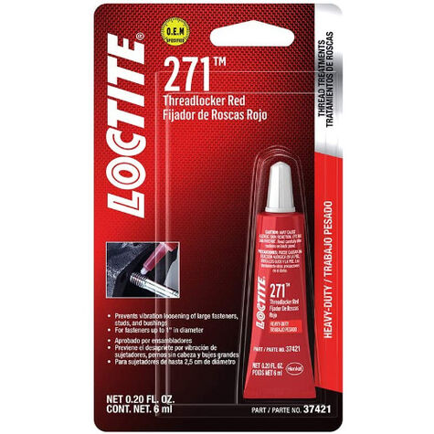 Loctite Threadlocker 271  - Heavy Duty/Red 6 ml product photo