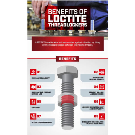 Loctite Threadlocker 242¨ - Medium Strength/Blue 36 ml product photo