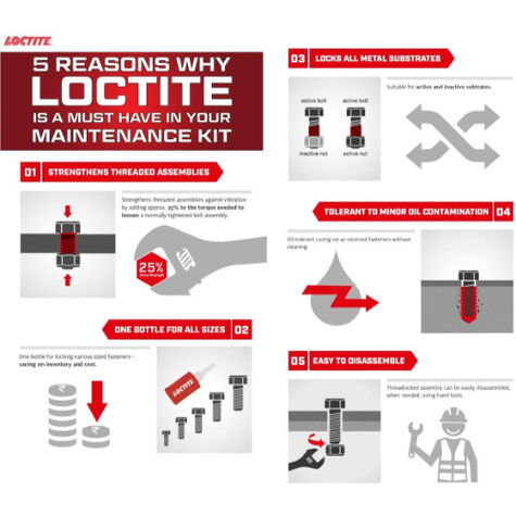 Loctite Threadlocker 271  - Heavy Duty/Red 36 ml product photo