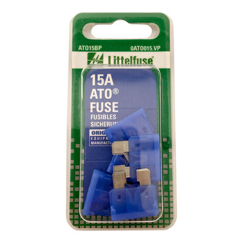 Littelfuse ATO (Autofuse) Blade Fuse, 15A, Carded product photo