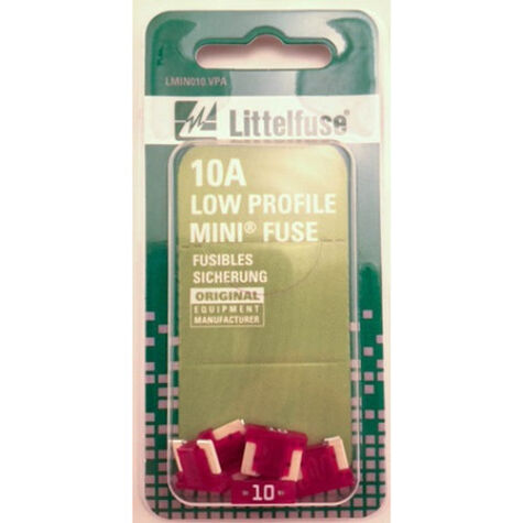 Littelfuse Low Profile MINI Blade Fuse, 10A, Boxed product photo