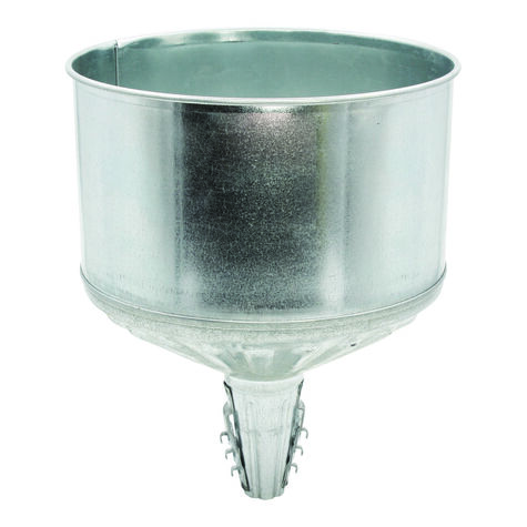 LubriMatic Galvanized Steel Lock-On Tractor Funnel - 8 qt. product photo