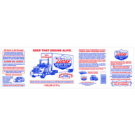 Lucas Oil Heavy Duty Oil Stabilizer - 1 Gallon product photo