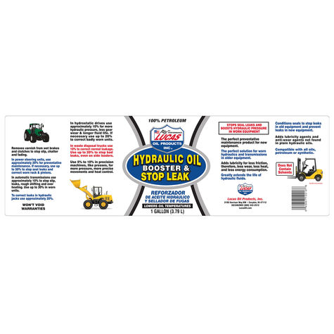 Lucas Oil Hydraulic Oil Booster & Stop Leak - 1 Gallon product photo