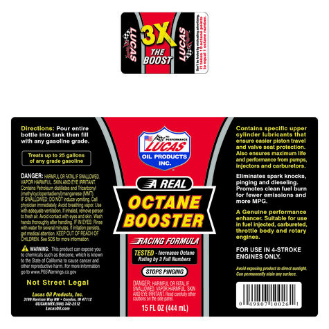 Lucas Oil Octane Booster - 15 fl. oz. product photo