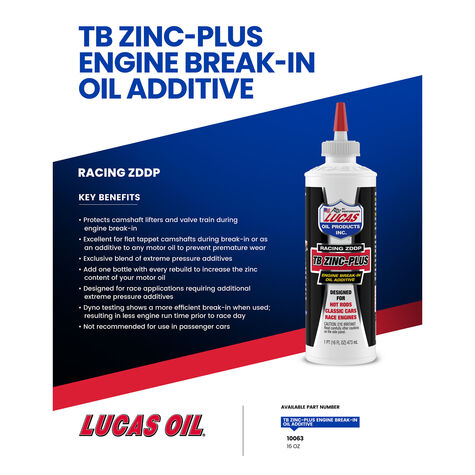 Lucas Oil Engine Break-In Oil Additive - 16 fl. oz. product photo