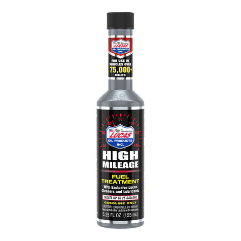 Lucas Oil High Mileage Fuel Treatment - 5.25 fl. oz. product photo