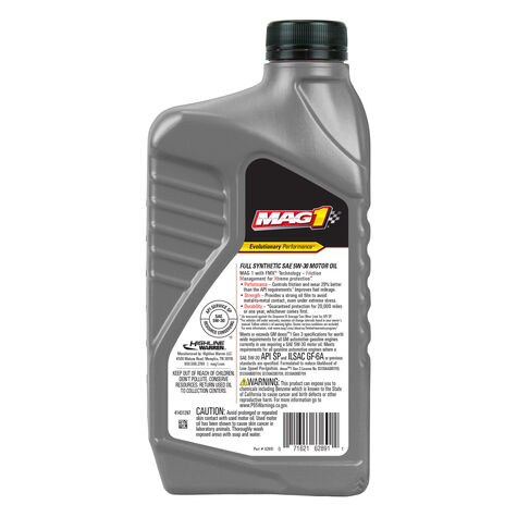 MAG 1 Full Synthetic SAE 5W-30 - Quart product photo