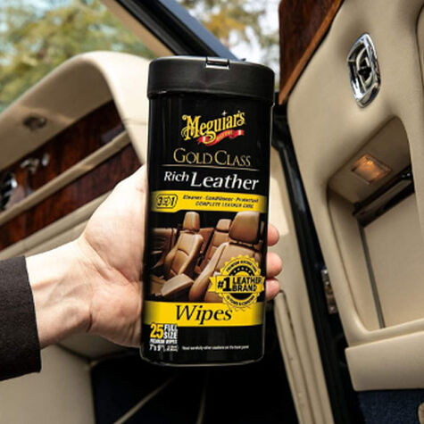 Meguiar's Gold Class  Rich Leather Cleaner & Conditioner (Wipes) - 25 Count product photo