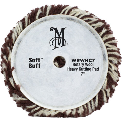 Meguiar's 7" Soft Buff Rotary Heavy Cutting Wool Pad product photo