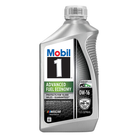 Mobil 1 Advanced Fuel Economy Full Synthetic Motor Oil SAE 0W-16, 1 Quart product photo